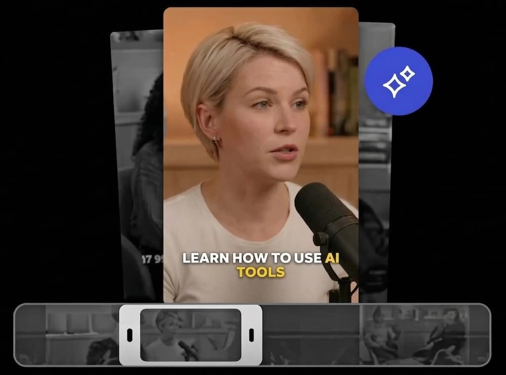 Get clips with auto caption - How Crabcut AI video editor works